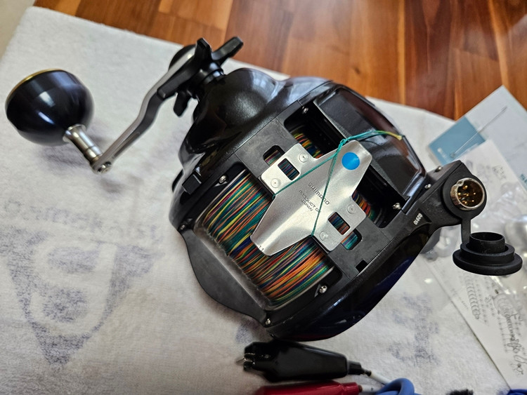 시마노 '포스마스터 9000' 전동릴(비마순정파워노브 튜닝)& 풀박사양--3