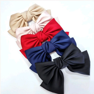 왕리본핀 새틴 자동핀 촬영용 새상품