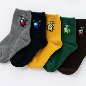 6호-어몽어스 장목 양말 5족세트 어린이 국산양말 이미지