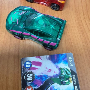 터닝메카드 베노사 그린, 만타리 레드, 디스크캐논 래드, 카드 1장