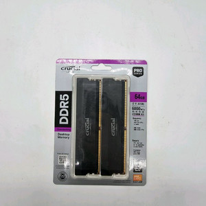 [미개봉 새제품] 마이크론 크루셜 DDR5-6000 CUDIMM 64GB RAM KIT (32GB x 2