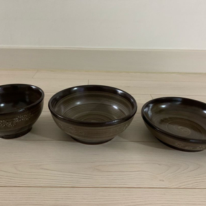 식기-옹기 토기 국그릇2+찬기2+밥그릇2