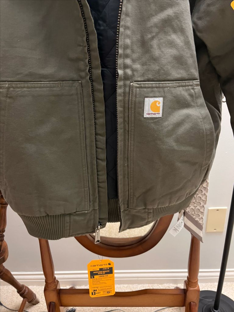 [새상품/택포함] 칼하트 J130 워시드 덕 액티브 자켓 모스 M--1