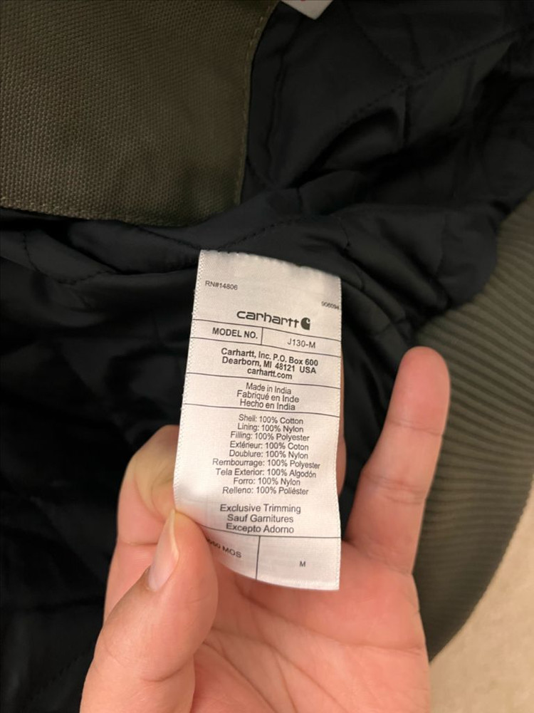 [새상품/택포함] 칼하트 J130 워시드 덕 액티브 자켓 모스 M--4