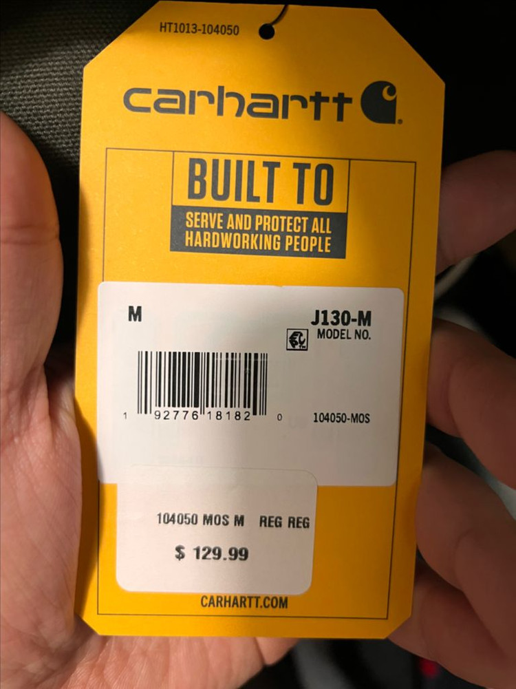 [새상품/택포함] 칼하트 J130 워시드 덕 액티브 자켓 모스 M--8