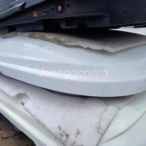 싼타페dm 코토 일체형 루프박스 화이트유광 이미지