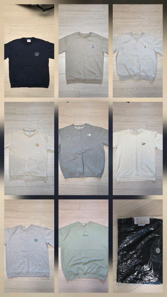 160사이즈 65학년 남아남자 맨투맨 티셔츠 라운드티 봄가을 총12벌--2