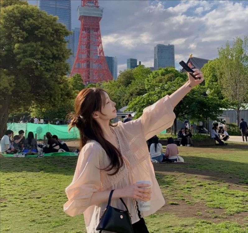 레이스 블라우스 아이보리 이미지