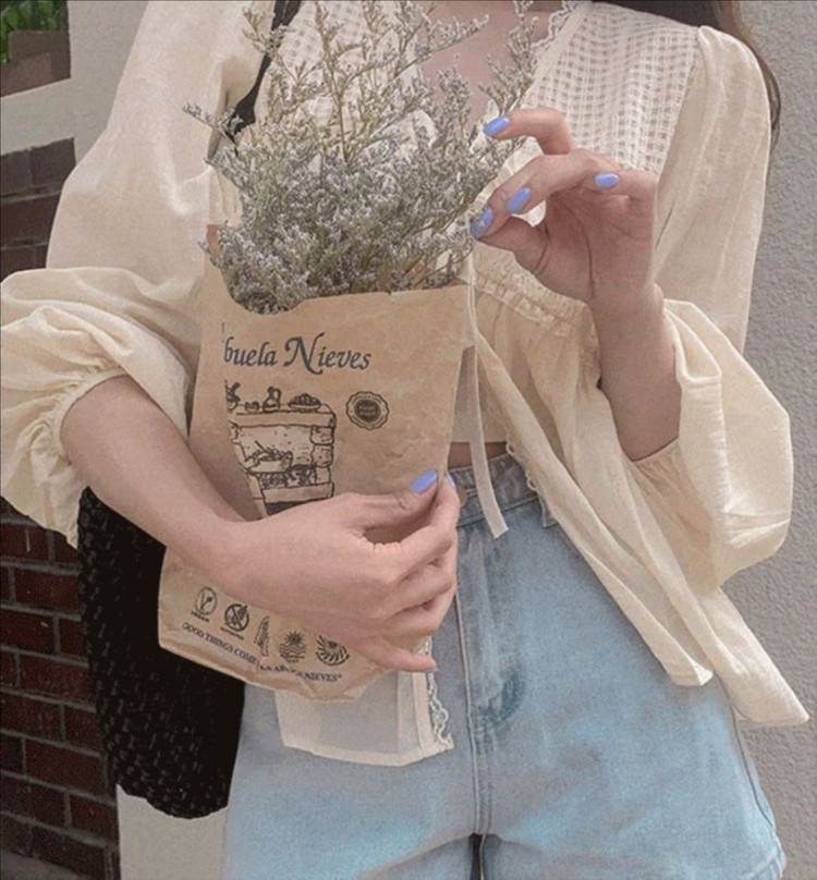 레이스 블라우스 아이보리 이미지