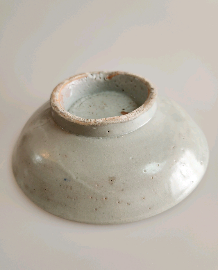 골동품 조선말기 관요사기 청화백자 수자문 대형접시 이미지