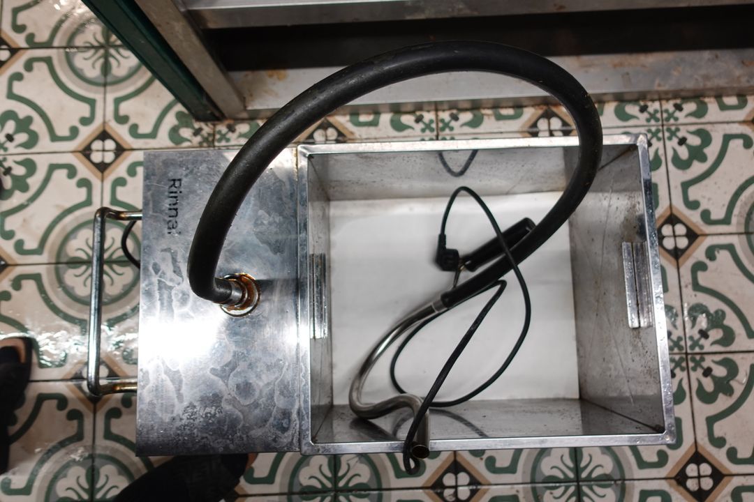 린나이 450 튀김기+정제기 세트 및 정제 파우더--1