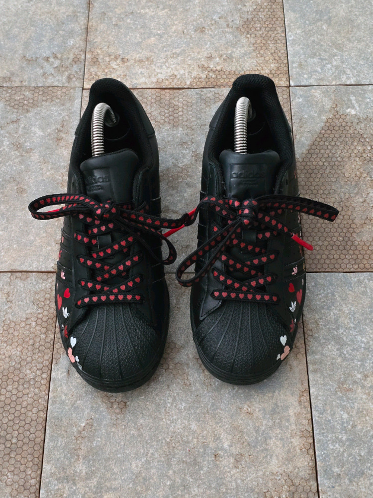 (220)아디다스 슈퍼스타 발렌타인데이 에디션 스니커즈 운동화--1