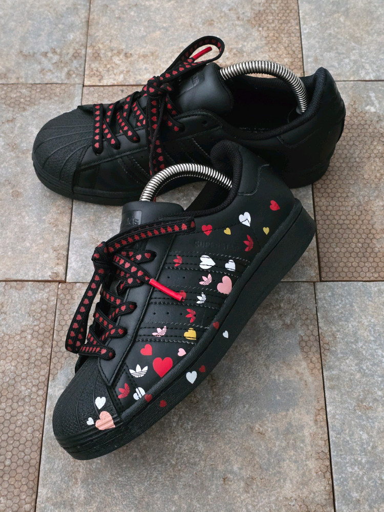 (220)아디다스 슈퍼스타 발렌타인데이 에디션 스니커즈 운동화--2