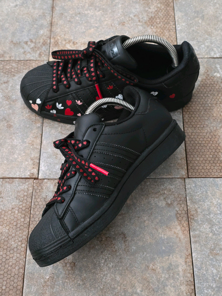 (220)아디다스 슈퍼스타 발렌타인데이 에디션 스니커즈 운동화--4