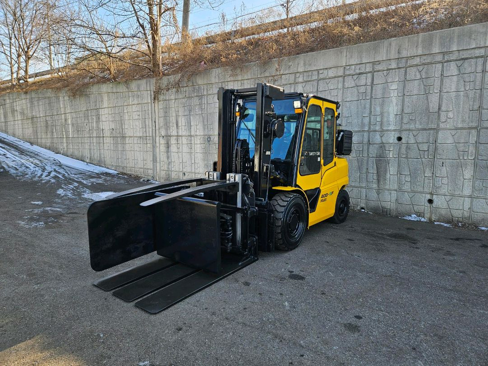 중고지게차 현대 포렉스 40D-9F 디젤 4톤 지게차 (풀프리마스트, 인버터푸쉬, 사이드쉬프트, 후방, 냉난방,--1