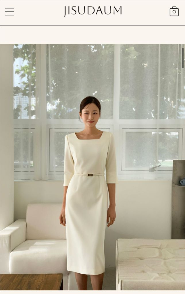 지수다움 원피스 herme square 이미지