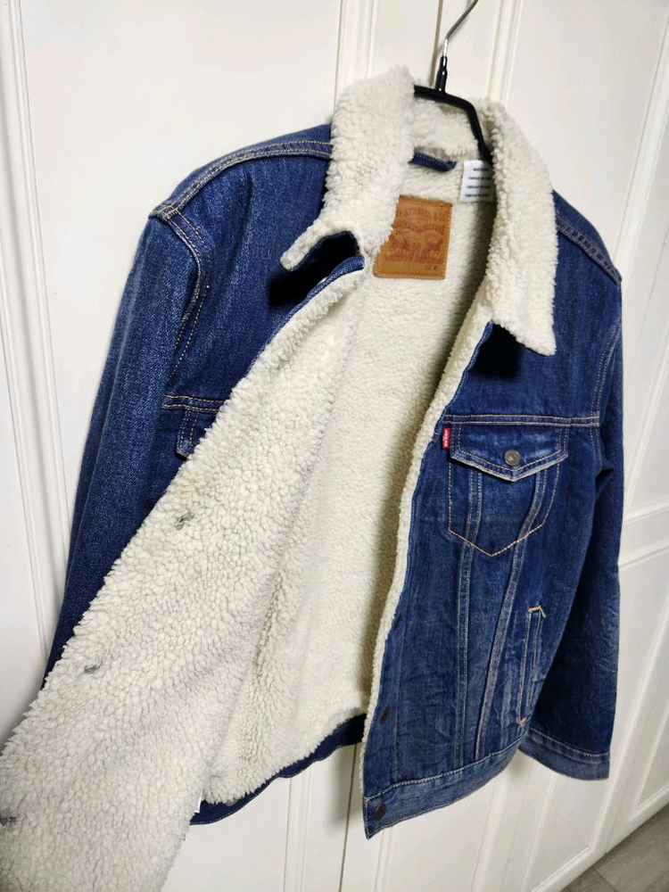 (95)리바이스 쉐르파 데님 겨울 청자켓--2