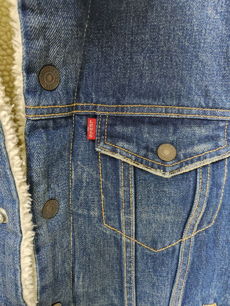 (95)리바이스 쉐르파 데님 겨울 청자켓--4