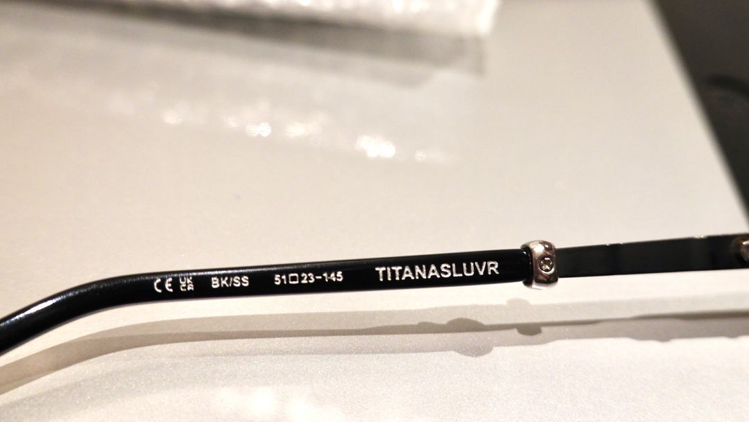 크롬하츠 타이탄슬러버 블랙/실버 안경 이미지