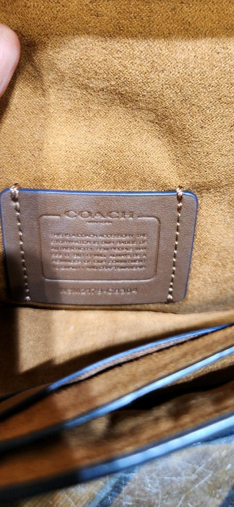 코치 시그니처 체인 크로스백 / 숄더백 (미사용급, 풀구성)--5