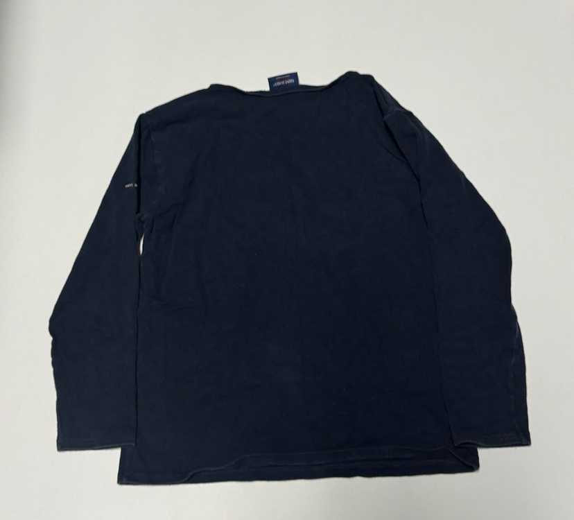 여성 세인트제임스 미니멀 스몰 로고 긴팔 티셔츠 S ~ M 네이비--1