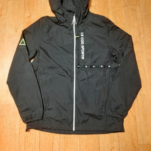 (새옷수준)르꼬끄 스포르티브 후드 바람막이 블랙 자켓, 95