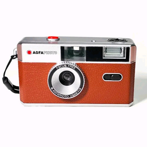 아그파 다회용 필름카메라 단종된 브라운색상