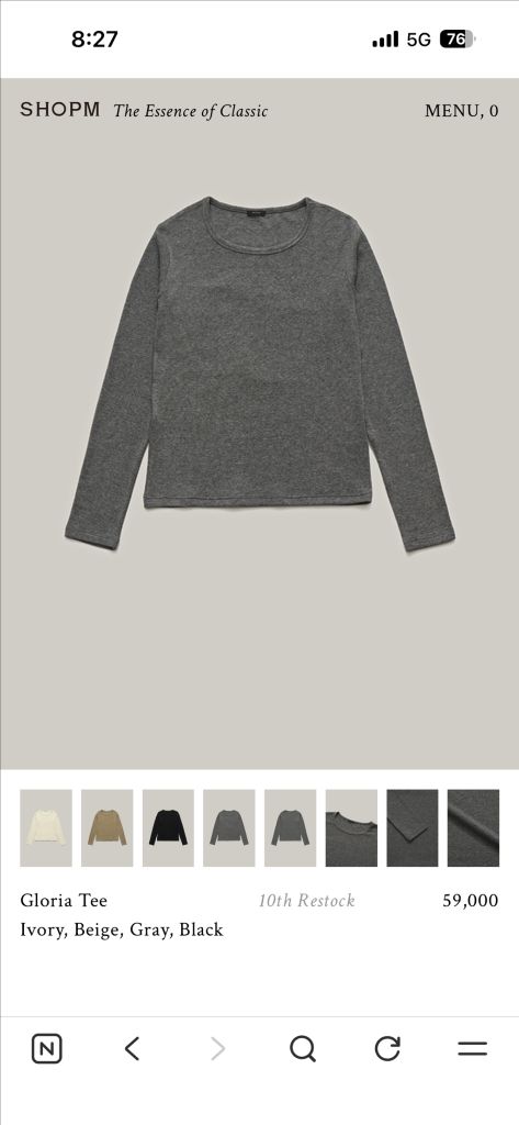 샵엠 라운드넥 FREE--3