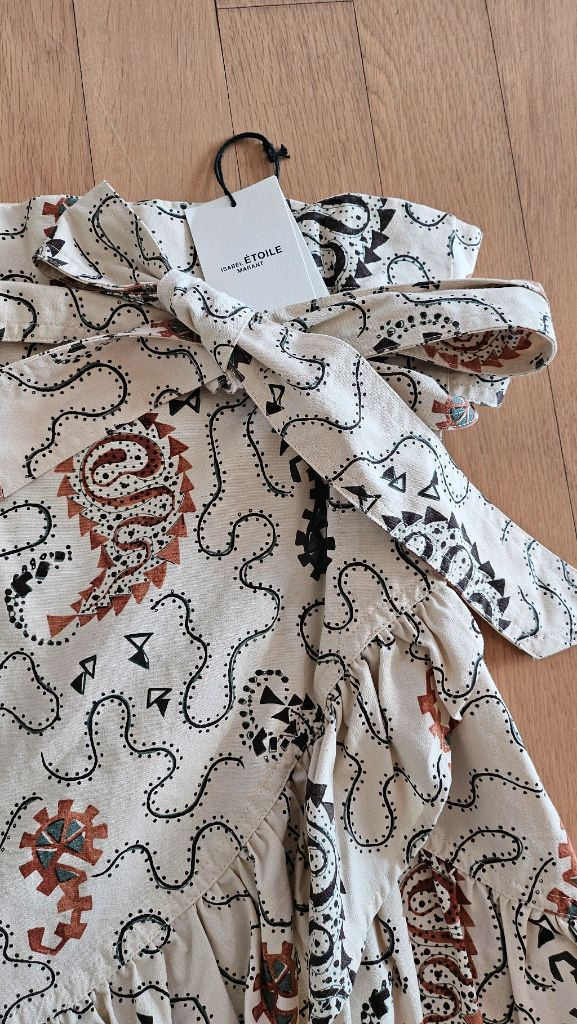 이자벨 마랑 에뜨왈 릴리코 랩 스커트 36 새상품--1