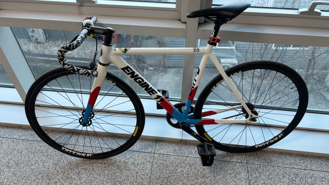 **설명 필독**2020 엔진11 크릿디 국뽕 픽시 자전거 완차--1