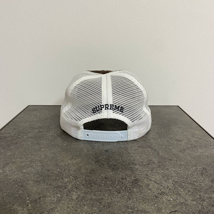 (OS) 슈프림 5패널 볼캡 모자 카마초 브라운--3