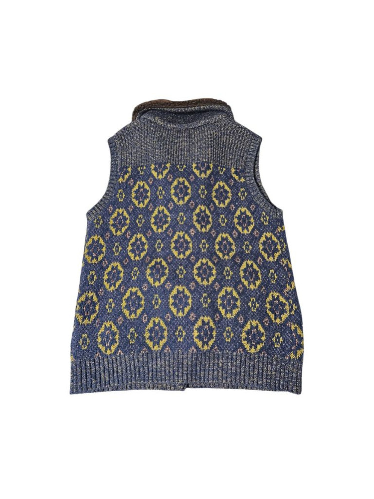 써스데이아일랜드 빈티지 니트 베스트 S--4