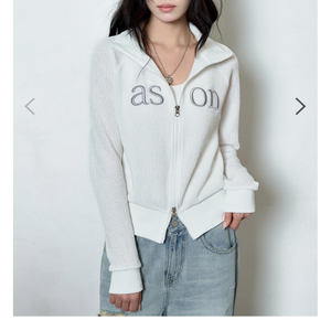 애즈온 SOI ZIP-UP 솔 집업 아이보리 이미지