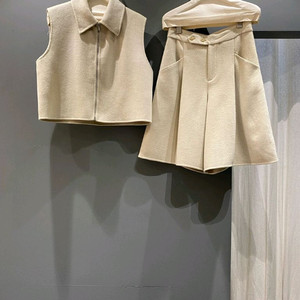 캐시미어 조끼 5부 팬츠 세트(새상품)