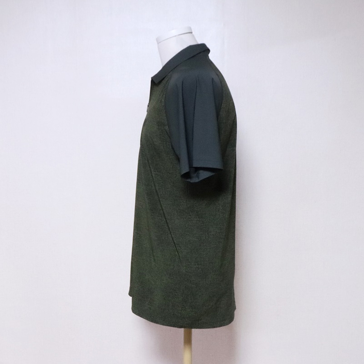 코오롱 남성95 카키 반팔 티셔츠--2