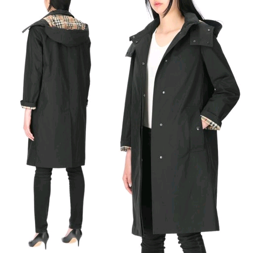 버버리 정품 디태처블 후드 트렌치코트--1
