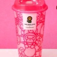 스타벅스 베이프 베이비 마일로 리유저블 컵 473ml 핑크2 일괄 팔아요