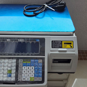 카스 전자저울 CL5200N-15N 라벨 프린팅 저울 판매합니다. 이미지