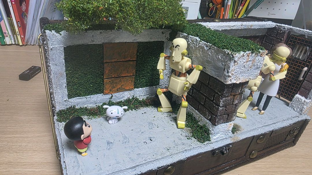 짱구 로봇아빠 디오라마--5