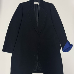 여성 모조에스핀 테일러드 카라 롱 코트 울 자켓 66