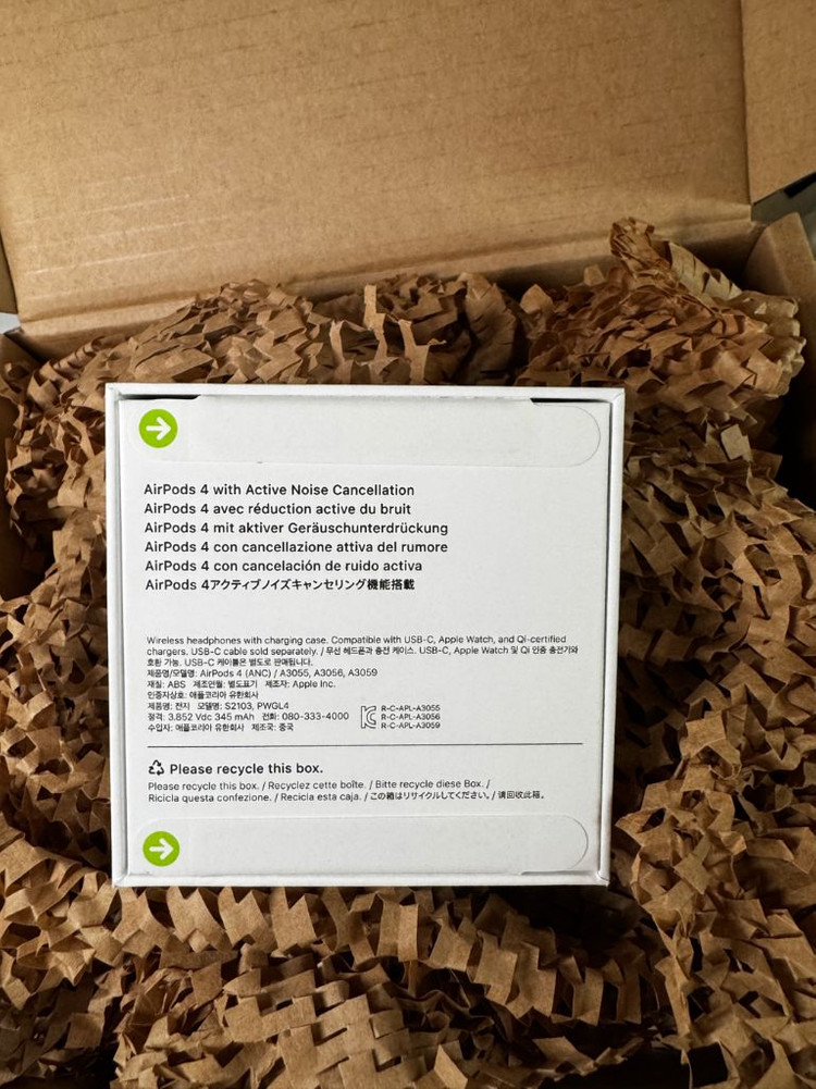 애플 에어팟 4세대 노이즈캔슬링O 미개봉 이미지