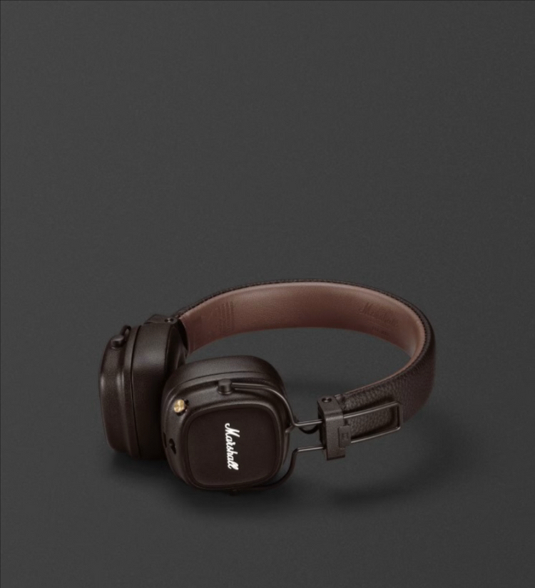 (미개봉 새상품) 마샬 Major IV 블루투스 헤드폰 브라운색상(정품)--3