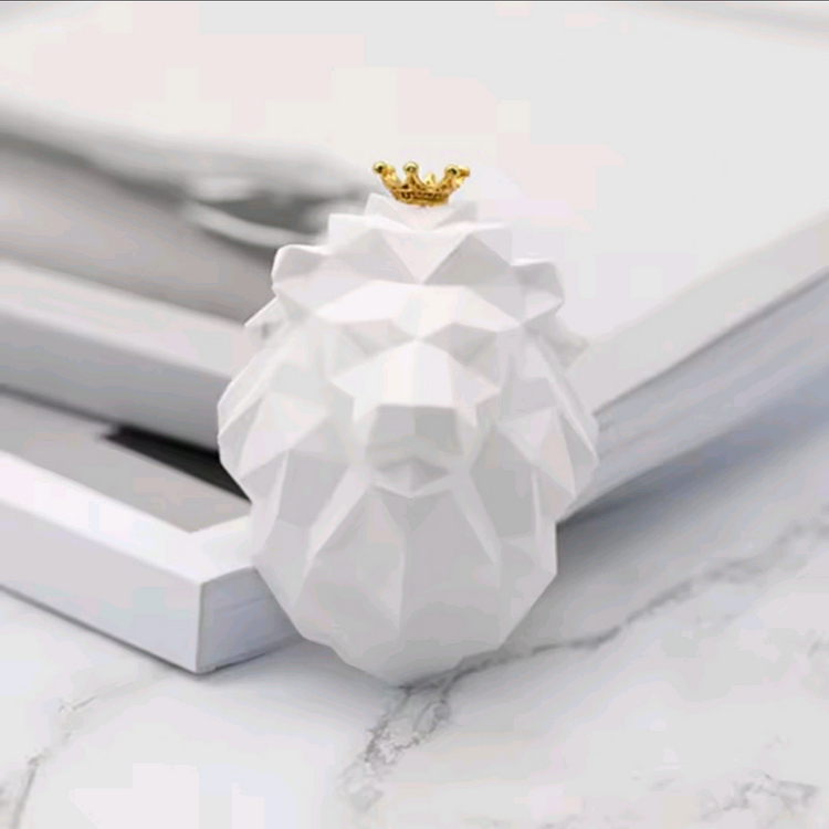 감성 가득 차량용 석고 방향제 사자 세트--1