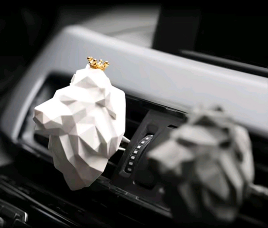 감성 가득 차량용 석고 방향제 사자 세트--3