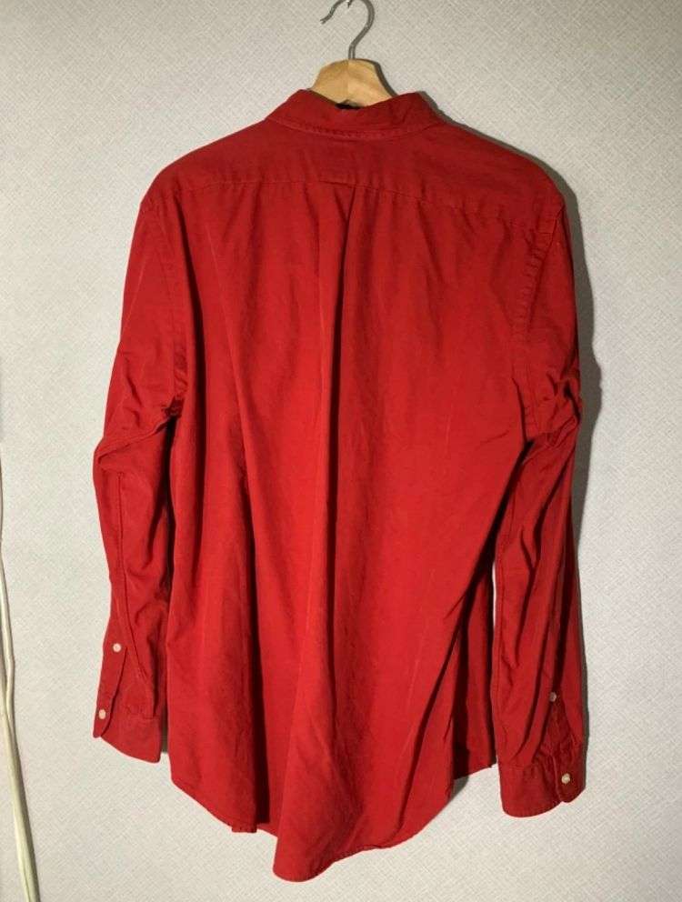 폴로 랄프로렌 레드 셔츠 M--1