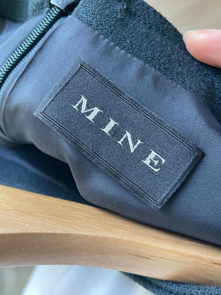 마인 여성 미디 레이스 원피스 네이비--2