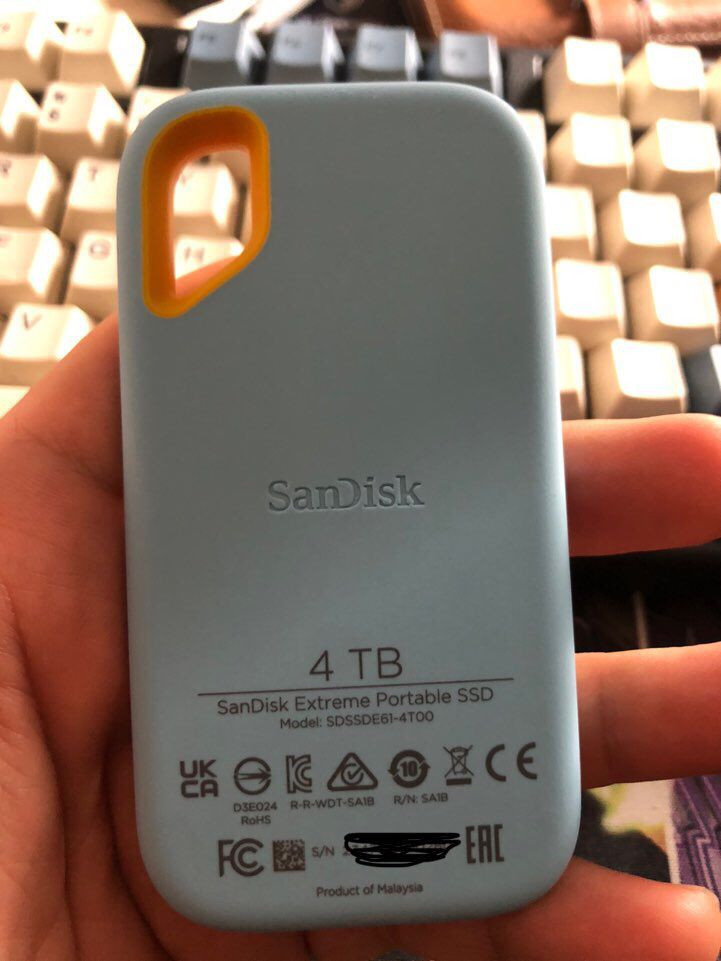 샌디스크 익스트림 포터블 ssd 4테라--1