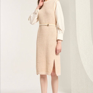 [새상품]한섬90% 마인 니트원피스