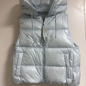 멀린그레이(MurlinGrey) 구스후드조끼 M(스카이블루)