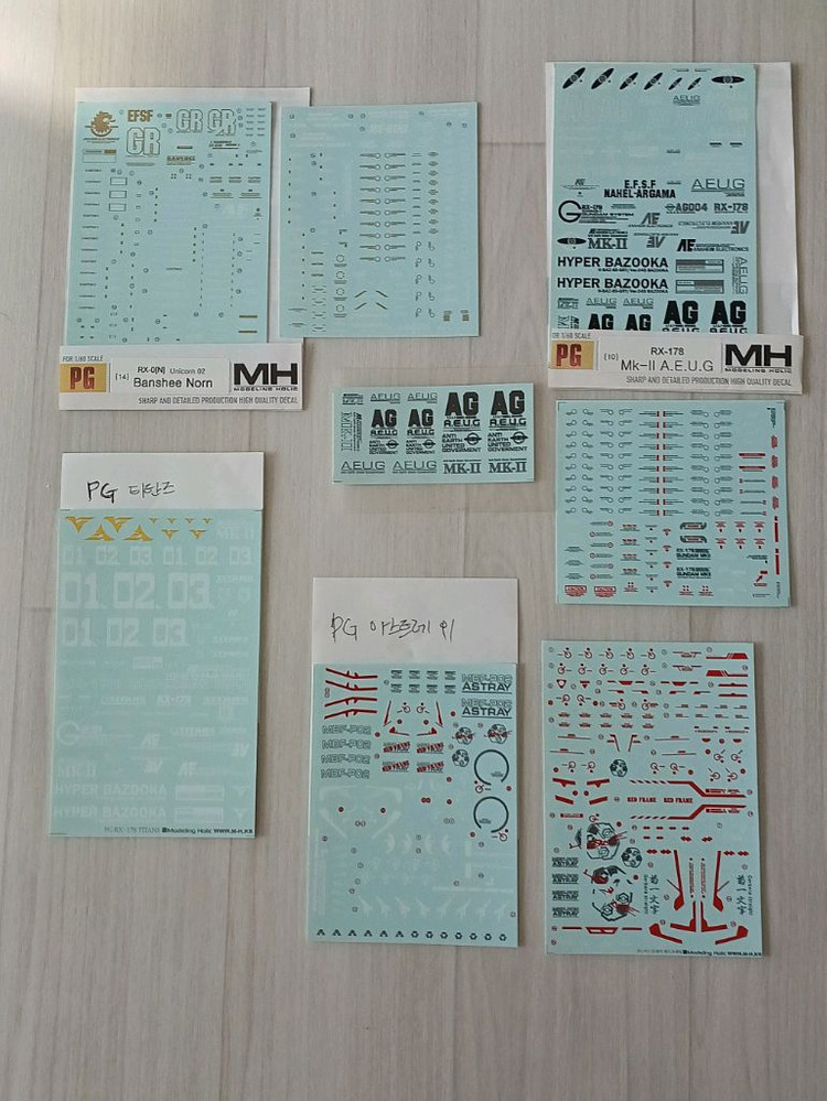 모델링홀릭 건담 데칼 다수 SALE--4